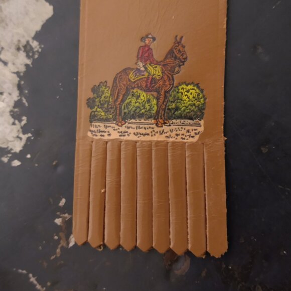 Leather Mountie RCMP book mark made in West Germany - Picture 2 of 13
